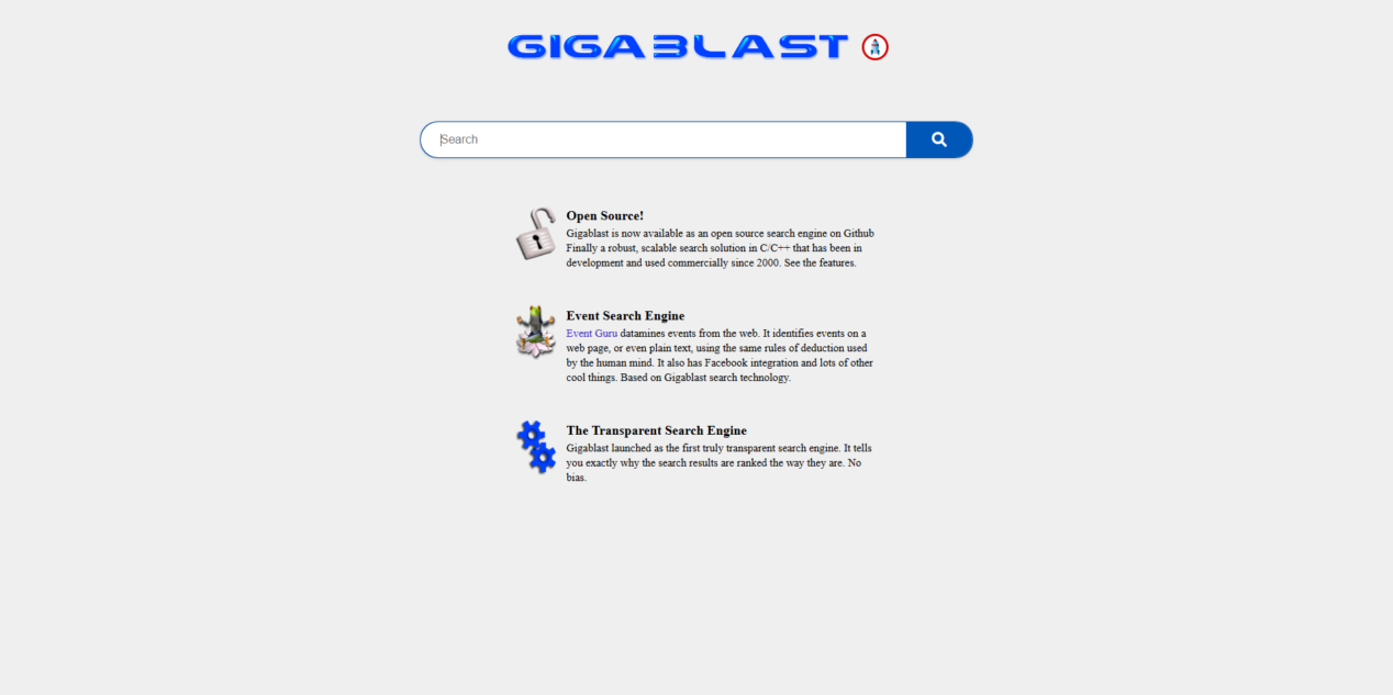 Gigablast Search Engine-for-all-50-search-engine-images