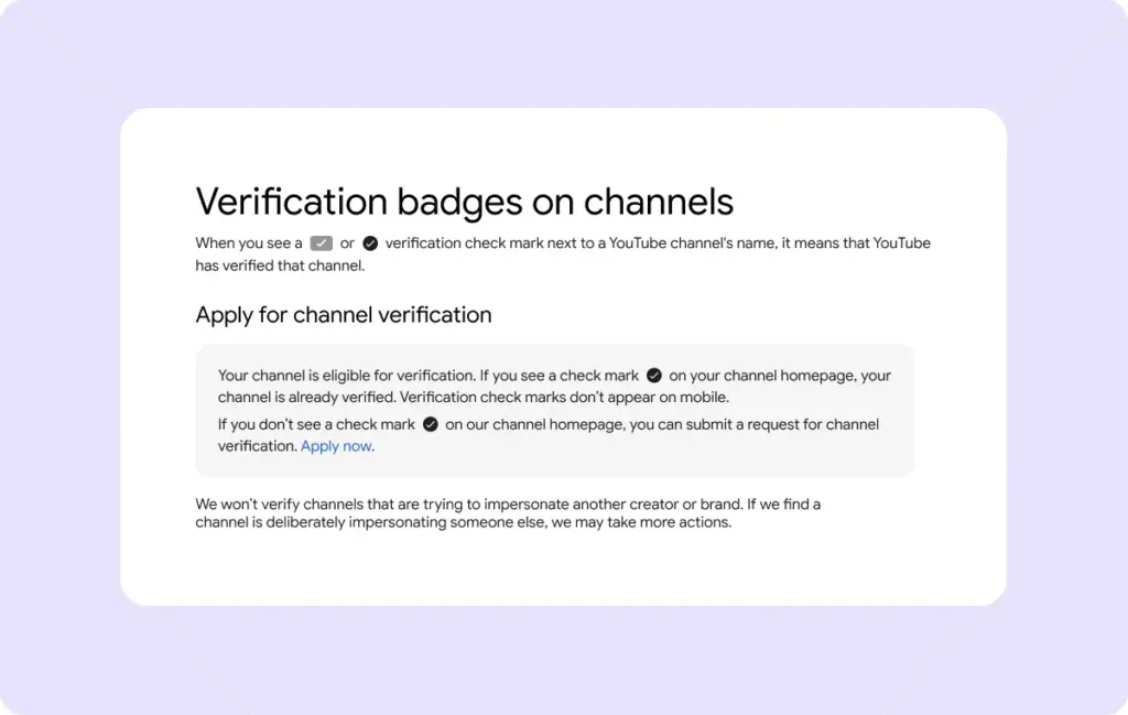 verification badges