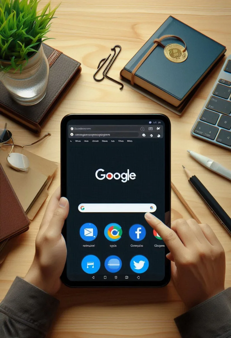 Graphic of Google Business Profile (GBP) logo framed in digital branding context